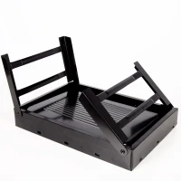 Barbacoa Plegable Portátil de Sobremesa para Carbón, 50x30x23 Cm, Negro(m-6)