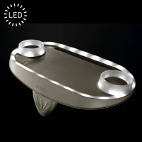 Bandeja Soporte Bebidas INTEX para Spa con Luces LED y 2 Posavasos, 45x26x16 Cm, Crema(m-3)