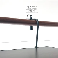Mesa Plegable Colgante para Balcón, Multiposición, 60x40x60-66,5 Cm, Antracita(m-5)