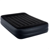 Colchón Hinchable Doble Intex Dura-Beam Plus Pillow Rest Raised, 152x203x42 Cm, Gris(m-1)