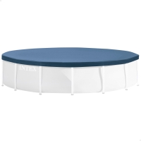 Cobertor Piscina Desmontable Intex para Metal y Prism Frame 305x305x25 Cm, Azul Marino