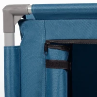 Armario Plegable Camping Aktive con Estructura de Acero, 56x46x66 Cm, Azul(m-7)
