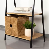 Burro de Ropa 2 Estantes, 64x40x150 Cm, Negro(m-5)