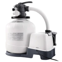 Sistema Combinado Depuradora Arena y Clorador Salino Intex, 56.800 L, 70x49x63 Cm, Blanco(m-1)