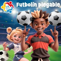 Futbolín Plegable con Patas Extensibles, 101x51x70 Cm, Madera(m-7)