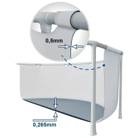 Piscina Desmontable Redonda Prism Frame INTEX con Depuradora 1.250 L/h, 305x305x76 Cm, Gris Claro(m-6)