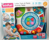Mesa de Actividades Interactiva con Tren y Piano, 56x11x41 Cm, Multicolor(m-5)