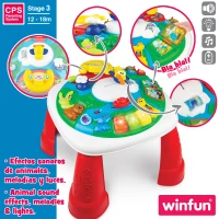Mesa de Actividades Trotamundos Interactiva Winfun, 46x46x41 Cm, Multicolor(m-3)