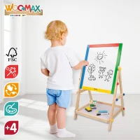 Pizarra Doble de Madera WOOMAX, Caballete 40x36,5x68 Cm, Multicolor(m-4)