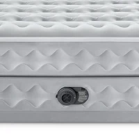Colchón Hinchable Doble Supreme Air-Flow Fiber-Tech, 152x203x51 Cm, Gris(m-3)