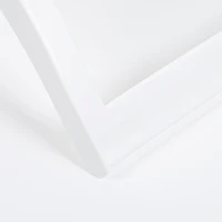 Silla de Playa Plegable Baja de Plástico, 34x50x65 Cm, Blanco(m-6)