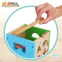 Cubo Encajable de Madera Disney, 13 Bloques, 15x15x15 Cm, Multicolor(m-3)