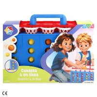 Juego 4 en Línea de Canastas CB Games, 27 Piezas, 36,5x7x24 Cm, Multicolor(m-7)