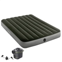 Colchón Hinchable Doble Prestige Downy con Hinchador Eléctrico 25W, 137x191x25 Cm, Gris(m-1)