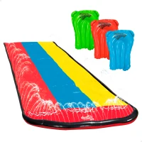 Slip 'N Slide Pista Deslizante Triple con 3 Tablas Hinchables, 4,8 M, Multicolor(m-1)