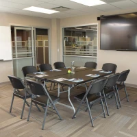 Mesa Rectangular Plegable Lifetime Patas Abatibles, 182x76x73,5 Cm, Negro(m-5)
