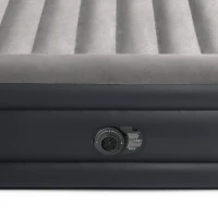 Colchón Hinchable Doble Fiber-Tech Dura-Beam Plus, 152x203x42 Cm, Azul Marino y Gris(m-3)