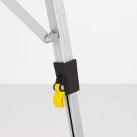 Mesa Plegable Camping Aktive Antideslizante y Ajustable, 19,5x14x93,5 Cm, Plata(m-6)