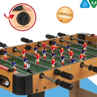 Futbolín de Madera con Patas, 91x46x65 Cm, Madera Natural(m-2)