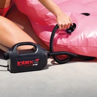 Hinchador Eléctrico INTEX Quick-Fill 400 L/min, 27,5x14,5x17,5 Cm, Negro(m-3)