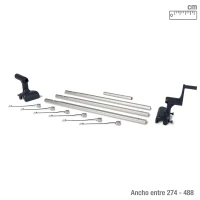 Enrollador de Cobertor Solar Intex, Aluminio Ajustable, 127,5x21x26 Cm, Azul(m-4)