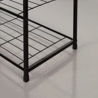 Zapatero Metálico 3 Niveles, 63x30x43 Cm, Negro(m-6)