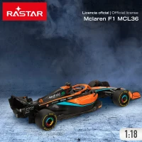 Coche Teledirigido F1 Escala 1:18, 38x16,5x14,5 Cm, Naranja(m-3)