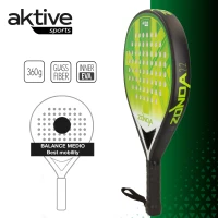 Pala de Pádel Aktive Zonda 2.2 Potencia-Control, 26x47x3,8 Cm, Verde y Negro(m-4)