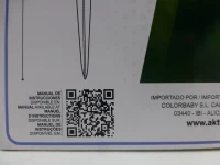 Pack 2 Focos Solares LED Luz Cálida con Estaca, 13x13x55 Cm, Negro(m-8)