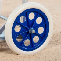 Carro de Playa Convertible 2 en 1 Aluminio Plegable, 47x76x100 Cm, Azul(m-6)