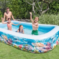 Piscina Hinchable Rectangular Intex Tropical, 305x183x56 Cm, Azul(m-2)