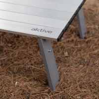 Mesa Plegable Ultraligera Aktive, 55x41x20 Cm, Plateado(m-6)