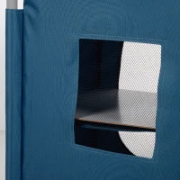 Armario Plegable Camping Aktive con Estructura de Acero, 56x46x66 Cm, Azul(m-5)
