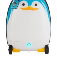Trolley Infantil Teledirigido Pingüino, Maleta Rígida 5kg, 31x25x42 Cm, Azul y Blanco(m-6)