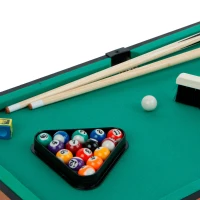 Mesa Multijuegos Sobremesa 4 en 1 Madera, 89x42,5x28,5 Cm, Marrón(m-8)