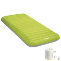 Colchón Hinchable Camping TruAire Fiber-Tech 76x191x17 Cm, Azul(m-1)