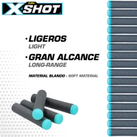 Dardos de Gomaespuma X-Shot Pack 200 Unidades, 16,5x9,5x24,5 Cm, Multicolor(m-4)