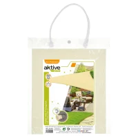Toldo Vela Triangular Aktive Garden, 160 G/m², 500x500x500 Cm, Crema(m-4)