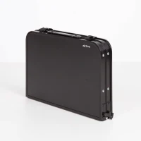 Mesa Plegable Camping Maletín Ajustable 27-56 Cm Antideslizante, 45x7x30 Cm, Negra(m-8)