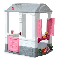 Casita Infantil Step2 con Timbre Real, 2 Macetas y Pala, Rosa(m-1)