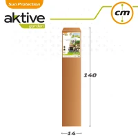 Sombrilla de Jardín Hexagonal con Doble Polea, Ø270 Cm, Crema(m-7)