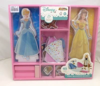 Puzzle Magnético Princesas Disney WOOMAX, 45 Piezas de Madera Natural, 32x3x28 Cm, Multicolor(m-11)