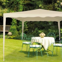 Cenador Desmontable Aktive Estructura Acero Lona 160 Gr/m2, 300x300x250 Cm, Crema(m-7)