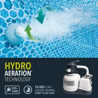 Depuradora Arena Intex Krystal Clear 10.500 L/h, 0,60 CV, 60x41,5x67,5 Cm, Azul(m-5)