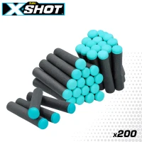 Dardos de Gomaespuma X-Shot Pack 200 Unidades, 16,5x9,5x24,5 Cm, Multicolor(m-3)