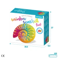 Colchoneta Hinchable Caracola INTEX, 157x127x25 Cm, Multicolor(m-7)
