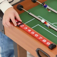 Futbolín de Madera con Patas, 91x46x65 Cm, Madera Natural(m-3)