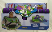 Saltador Pogo 3D Toy Story con Mango Acolchado Antideslizante, 22,5x9,5x42 Cm, Lila y Verde(m-9)
