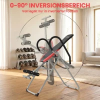 SPORTNOW Inversionsbank Klappbar Inversionstisch mit Verstellbarem Knöchelverschluss Sicherheitsgurt, Ruschfest(m-4)