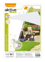 Toldo Vela Triangular Aktive Poliéster 160 G/m², 360x360x360 Cm, Blanco(m-5)
